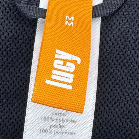 Lucy Windbreaker Jacket Black Gray Women's Medium Athleisure Lightweight Layer - Picture 11 of 13